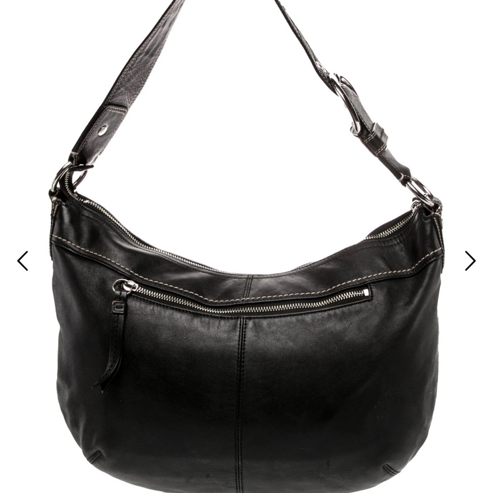 Coach SoHo Black Leather Shoulder Bag EUC - Picture 4 of 11